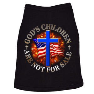 Gods Children Not Are For Sale American USA Flag Doggie Tank