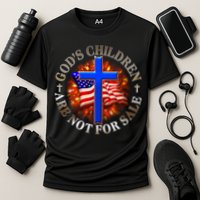 Gods Children Not Are For Sale American USA Flag Performance Shirt