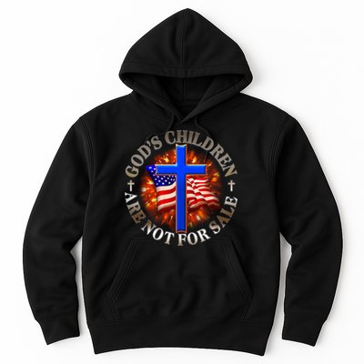 Gods Children Not Are For Sale American USA Flag Hoodie