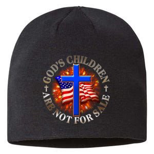 Gods Children Not Are For Sale American USA Flag Sustainable Beanie