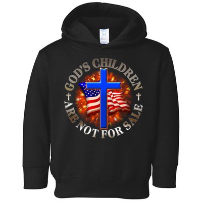 Gods Children Not Are For Sale American USA Flag Toddler Hoodie