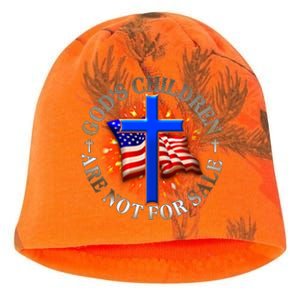 Gods Children Not Are For Sale American USA Flag Kati - Camo Knit Beanie