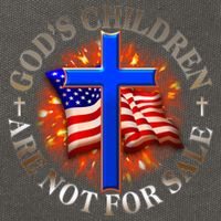 Gods Children Not Are For Sale American USA Flag Cotton Canvas Backpack