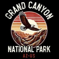 Grand Canyon National Park Vintage Arizona Eagle Travel Backpack