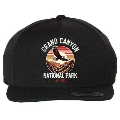 Grand Canyon National Park Vintage Arizona Eagle Travel Wool Snapback Cap