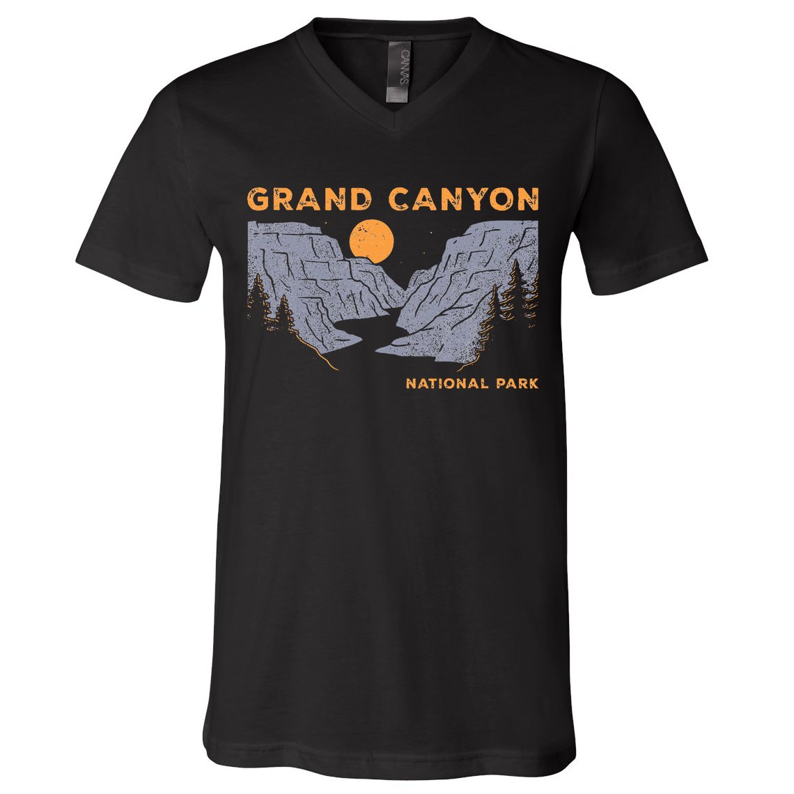 Grand Canyon National Park Arizona Vintage V-Neck T-Shirt