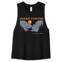 Grand Canyon National Park Arizona Vintage Women's Racerback Cropped Tank