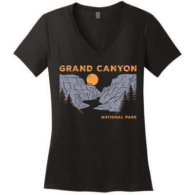 Grand Canyon National Park Arizona Vintage Women's V-Neck T-Shirt
