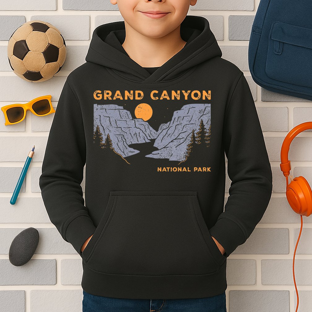 Grand Canyon National Park Arizona Vintage Kids Hoodie