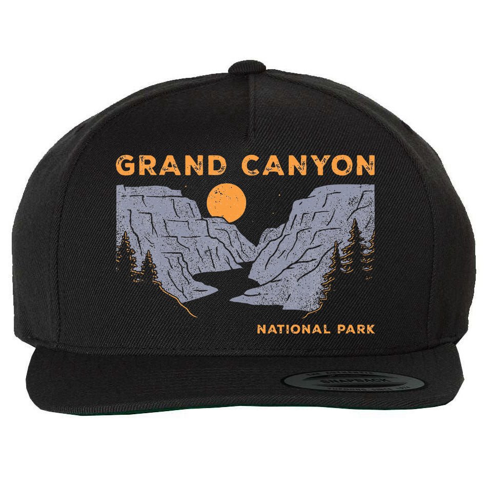 Grand Canyon National Park Arizona Vintage Wool Snapback Cap