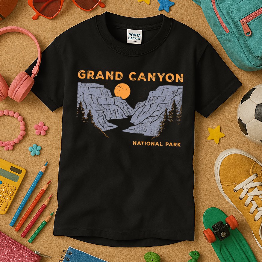 Grand Canyon National Park Arizona Vintage Kids T-Shirt