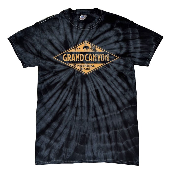 Grand Canyon National Park Bison Graphic Hiking Tie-Dye T-Shirt