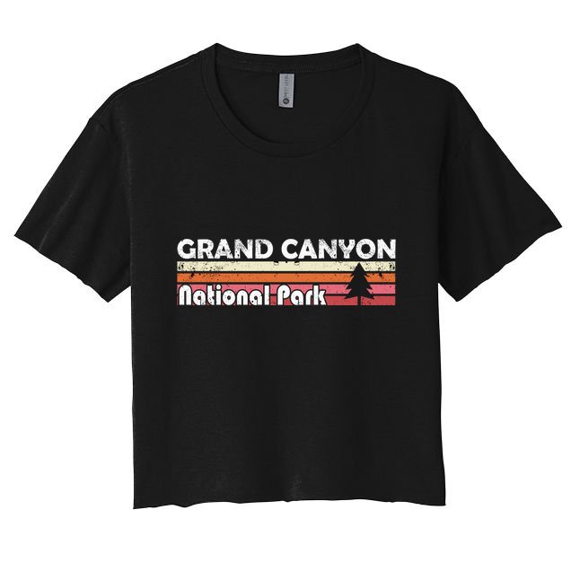 Grand Canyon National Park Retro Style Vintage 70s 80s 90s Gift Crop Top