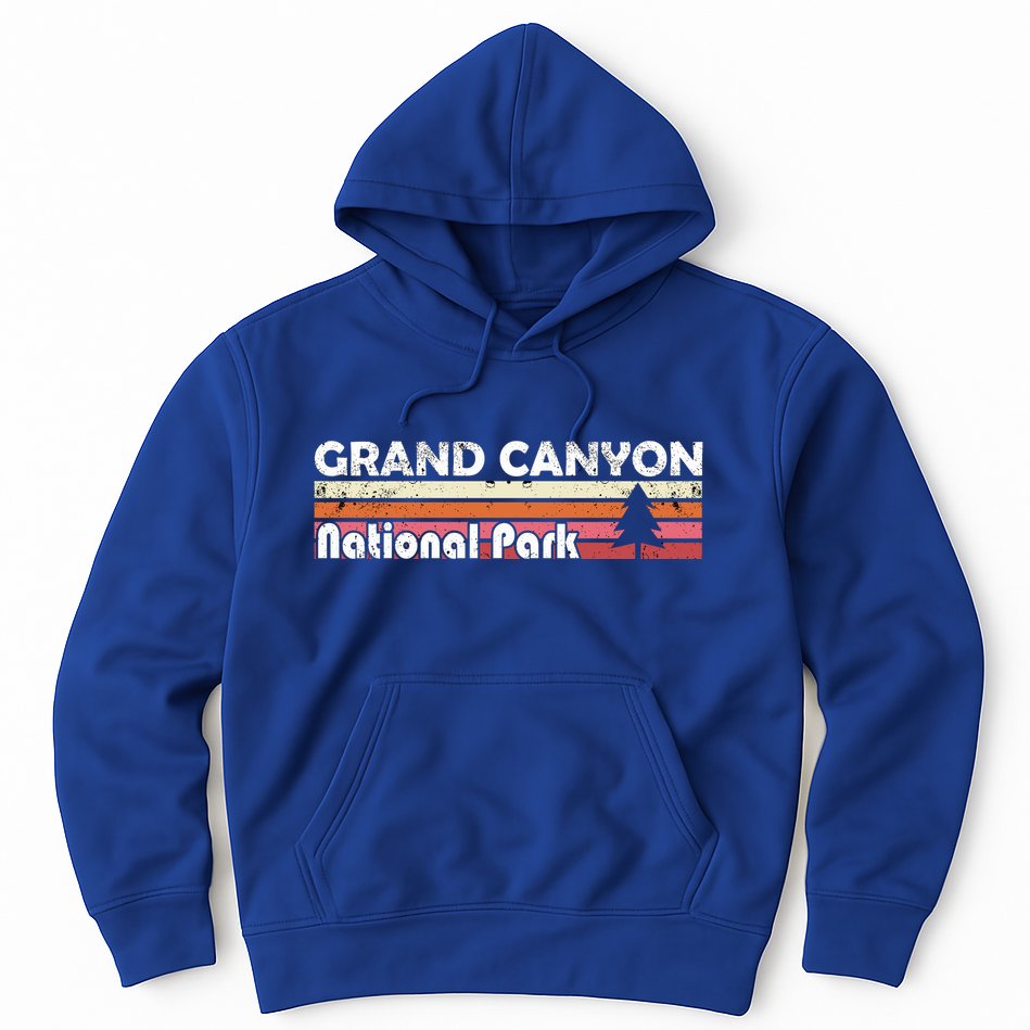 Grand Canyon National Park Retro Style Vintage 70s 80s 90s Gift Hoodie