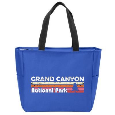 Grand Canyon National Park Retro Style Vintage 70s 80s 90s Gift Zip Tote Bag