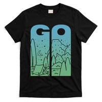 Go Camping original design for camp and wilderness campers T-Shirt