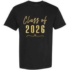 Gold Class Of 2026 Student Gift High School College Garment-Dyed Heavyweight T-Shirt