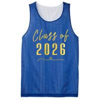 Gold Class Of 2026 Student Gift High School College Mesh Reversible Basketball Jersey Tank