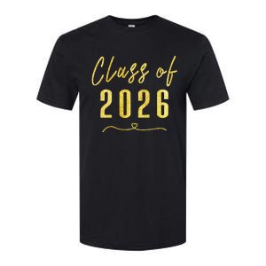 Gold Class Of 2026 Student Gift High School College Softstyle CVC T-Shirt