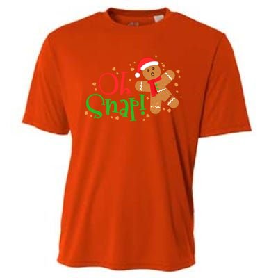 Gingerbread Christmas Oh Snap! Baking Baker Holiday Meaningful Gift Cooling Performance Crew T-Shirt