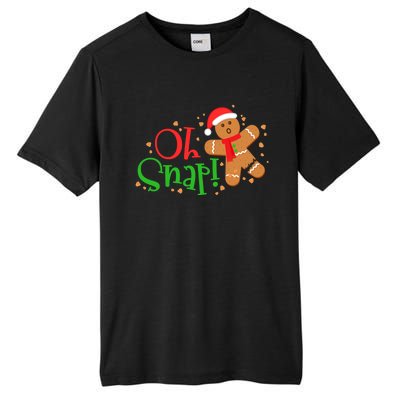 Gingerbread Christmas Oh Snap! Baking Baker Holiday Meaningful Gift Tall Fusion ChromaSoft Performance T-Shirt