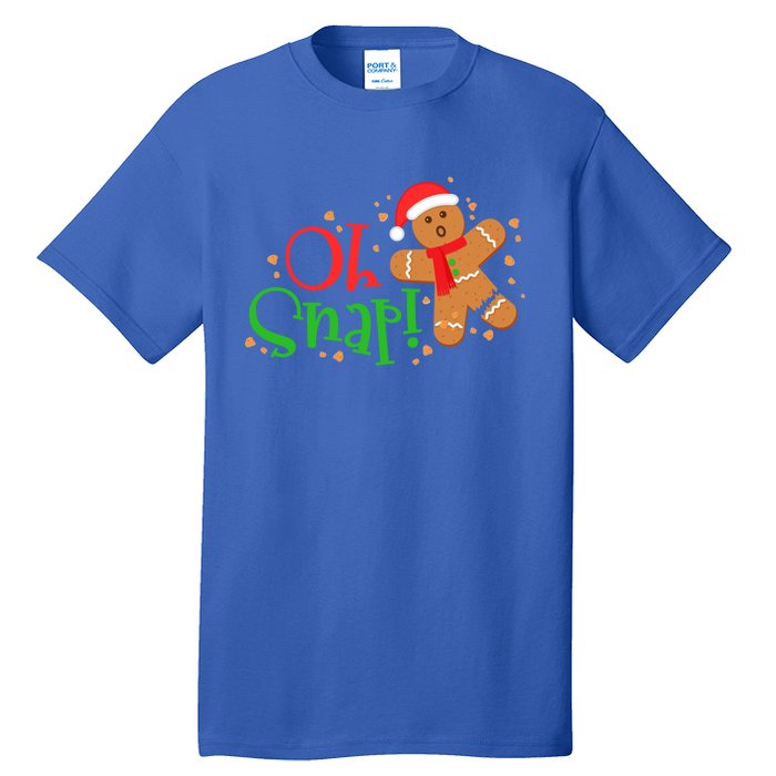 Gingerbread Christmas Oh Snap! Baking Baker Holiday Meaningful Gift Tall T-Shirt