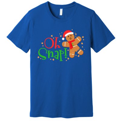 Gingerbread Christmas Oh Snap! Baking Baker Holiday Meaningful Gift Premium T-Shirt