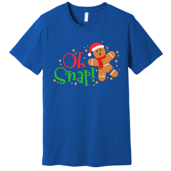 Gingerbread Christmas Oh Snap! Baking Baker Holiday Meaningful Gift Premium T-Shirt