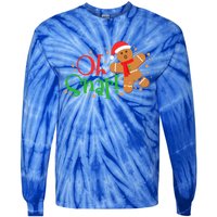 Gingerbread Christmas Oh Snap! Baking Baker Holiday Meaningful Gift Tie-Dye Long Sleeve Shirt