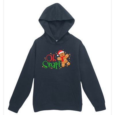 Gingerbread Christmas Oh Snap! Baking Baker Holiday Meaningful Gift Urban Pullover Hoodie