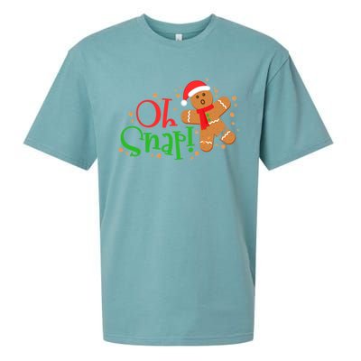 Gingerbread Christmas Oh Snap! Baking Baker Holiday Meaningful Gift Sueded Cloud Jersey T-Shirt