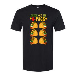 Groovy Check Out My Six 6 Pack With Tacos For Cinco De Mayo Softstyle CVC T-Shirt