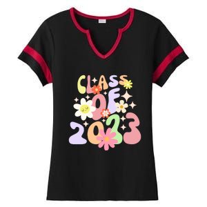 Groovy Class Of 2026 Ladies Halftime Notch Neck Tee