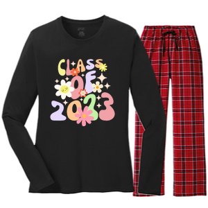 Groovy Class Of 2026 Women's Long Sleeve Flannel Pajama Set 