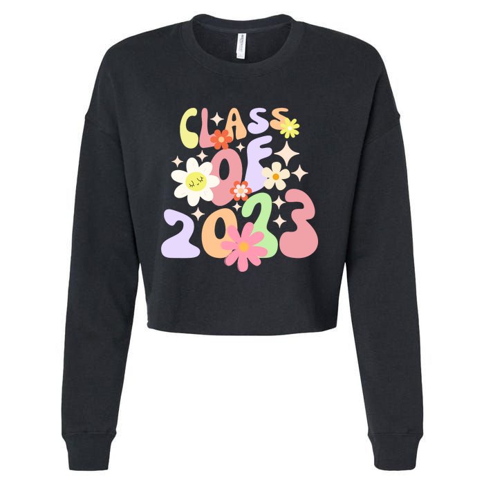 Groovy Class Of 2026 Cropped Pullover Crew