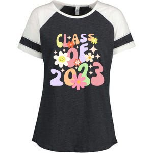 Groovy Class Of 2026 Enza Ladies Jersey Colorblock Tee