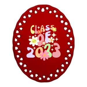 Groovy Class Of 2026 Ceramic Oval Ornament