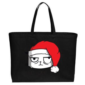 Grumpy Cat Oh No Christmas Cotton Canvas Jumbo Tote