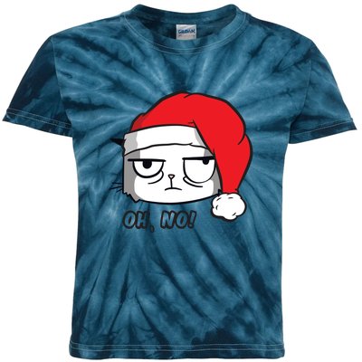 Grumpy Cat Oh No Christmas Kids Tie-Dye T-Shirt