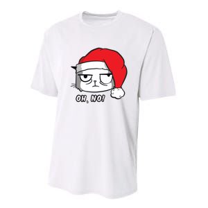 Grumpy Cat Oh No Christmas Performance Sprint T-Shirt