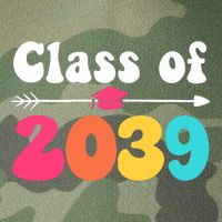 Groovy Class Of 2039 Graduation Senior 2039 Legacy Tie Dye Trucker Hat