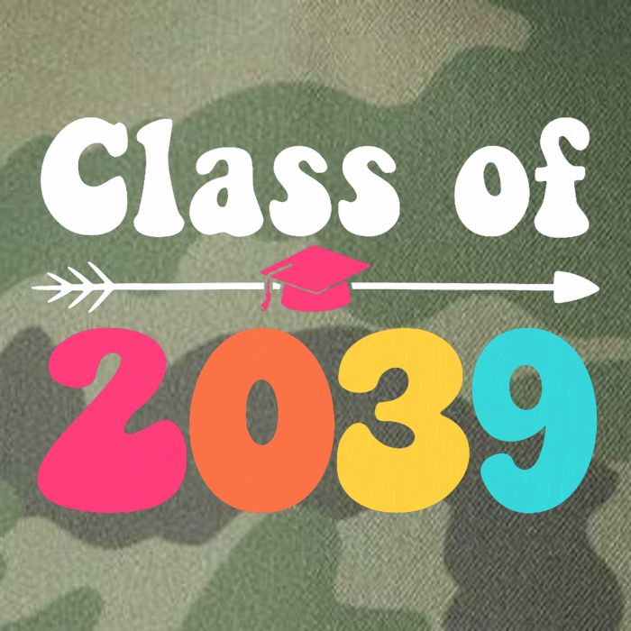 Groovy Class Of 2039 Graduation Senior 2039 Legacy Tie Dye Trucker Hat