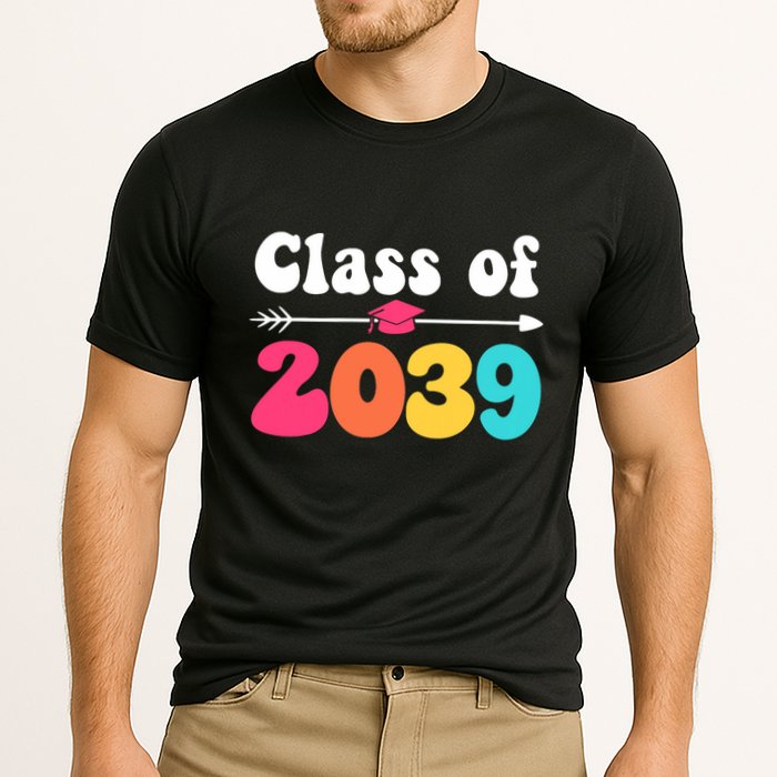 Groovy Class Of 2039 Graduation Senior 2039 Performance Shirt