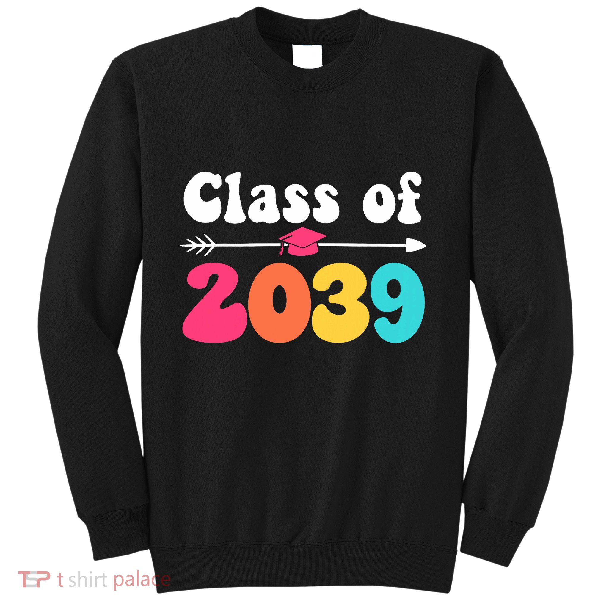Groovy Class Of 2039 Graduation Senior 2039 Sweatshirt