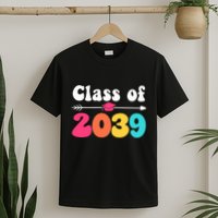 Groovy Class Of 2039 Graduation Senior 2039 T-Shirt