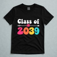 Groovy Class Of 2039 Graduation Senior 2039 T-Shirt