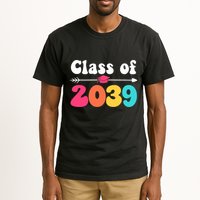 Groovy Class Of 2039 Graduation Senior 2039 Tall T-Shirt