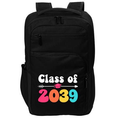 Groovy Class Of 2039 Graduation Senior 2039 Impact Tech Backpack