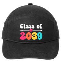 Groovy Class Of 2039 Graduation Senior 2039 7-Panel Snapback Hat