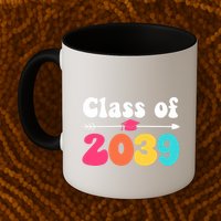 Groovy Class Of 2039 Graduation Senior 2039 Mug